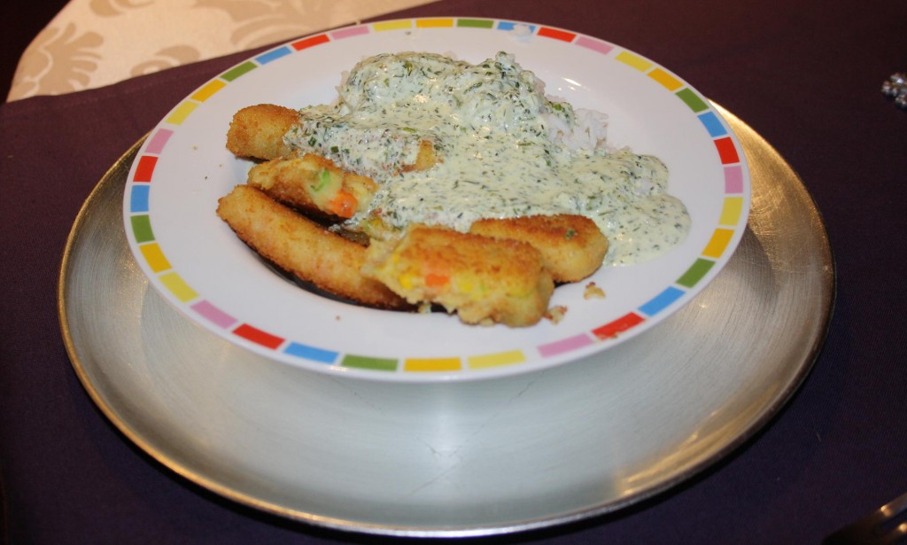 Das vegane Essen von der Seite